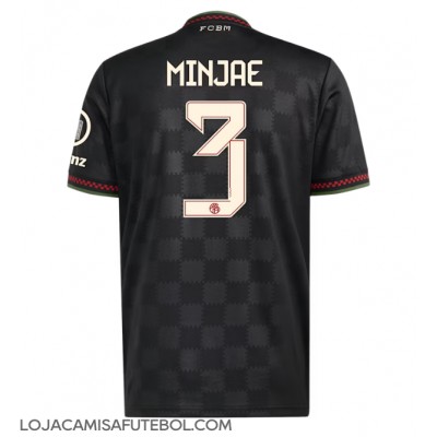 Camisa de Futebol Bayern Munich Kim Min-jae #3 Equipamento Alternativo 2025-26 Manga Curta Camisa de Futebol Bayern Munich Kim Min-jae #3 Equipamento Alternativo 2025-26 Manga Curta